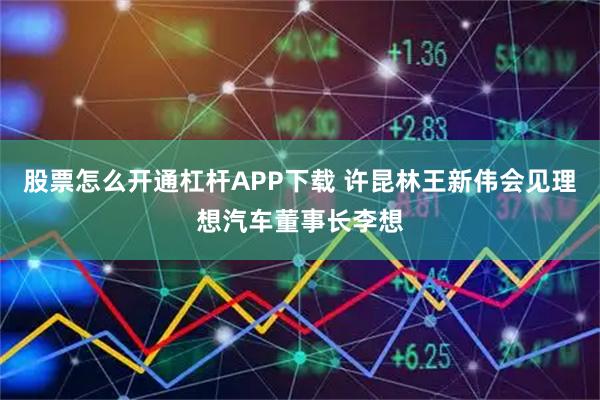 股票怎么开通杠杆APP下载 许昆林王新伟会见理想汽车董事长李想
