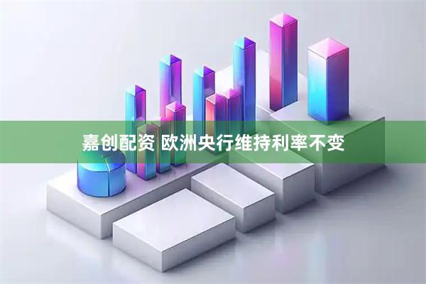 嘉创配资 欧洲央行维持利率不变